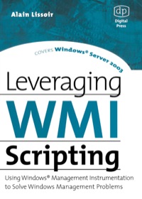 Imagen de portada: Leveraging WMI Scripting 1st edition 9781555582999