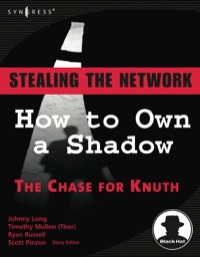 Omslagafbeelding: Stealing the Network: How to Own a Shadow 9781597490818