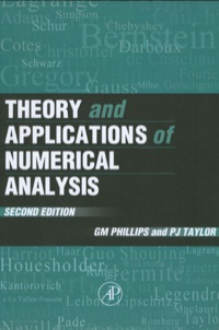 Cover image: Theory and Applications of Numerical Analysis 2nd edition 9780125535601