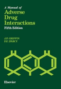 Titelbild: A Manual of Adverse Drug Interactions 5th edition 9780444824066