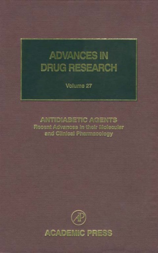 Cover image: Antidiabetic Agents: Recent Advances in their Molecular and Clinical Pharmacology 9780120133277