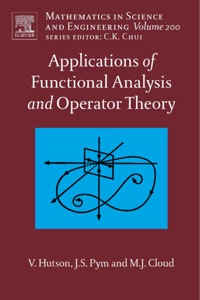 Cover image: Applications of Functional Analysis and Operator Theory 2nd edition 9780444517906