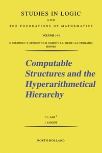 Cover image: Computable Structures and the Hyperarithmetical Hierarchy 9780444500724