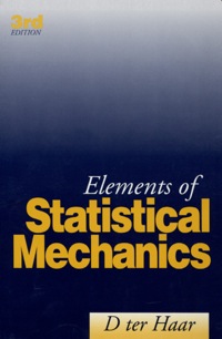 表紙画像: Elements of Statistical Mechanics 3rd edition 9780750623476