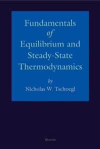 Cover image: Fundamentals of Equilibrium and Steady-State Thermodynamics 9780444504265