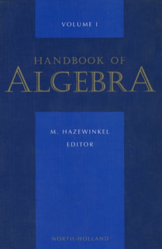 Cover image: Handbook of Algebra 9780444822123