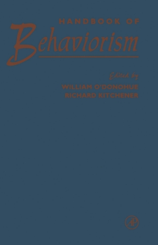 Cover image: Handbook of Behaviorism 9780125241908