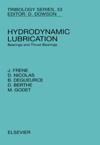 Cover image: Hydrodynamic Lubrication 9780444823663