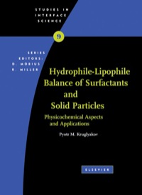 Imagen de portada: Hydrophile - Lipophile Balance of Surfactants and Solid Particles 9780444502575