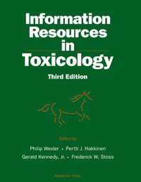 表紙画像: Information Resources in Toxicology 3rd edition 9780127447704