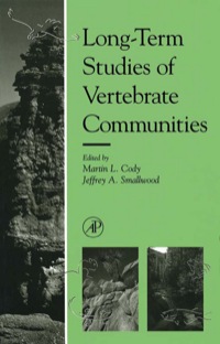 صورة الغلاف: Long-Term Studies of Vertebrate Communities 9780121780753