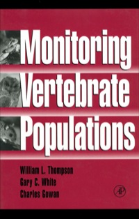 Imagen de portada: Monitoring Vertebrate Populations 9780126889604