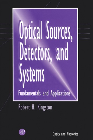 Cover image: Optical Sources, Detectors, and Systems 9780124086555