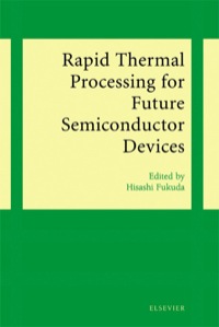 Imagen de portada: Rapid Thermal Processing for Future Semiconductor Devices 9780444513397