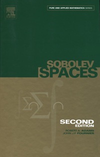Cover image: Sobolev Spaces 2nd edition 9780120441433