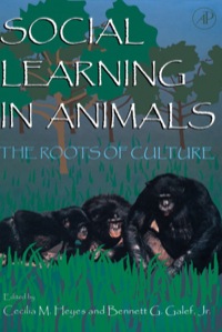 Imagen de portada: Social Learning In Animals 9780122739651