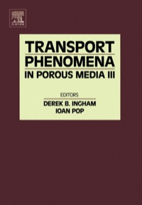 Cover image: Transport Phenomena in Porous Media III 9780080444901