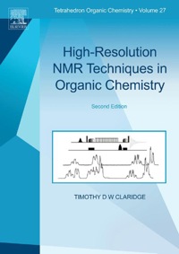 Cover image: High-Resolution NMR Techniques in Organic Chemistry 2nd edition 9780080546285
