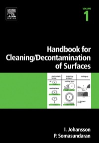 Omslagafbeelding: Handbook for cleaning/decontamination of surfaces 9780444516640
