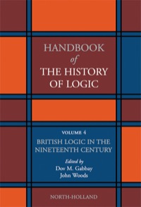 صورة الغلاف: British Logic in the Nineteenth Century 1st edition 9780444516107