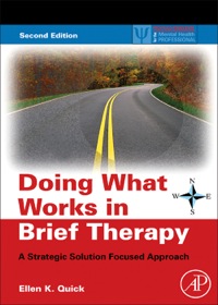 表紙画像: Doing What Works in Brief Therapy 2nd edition 9780123741752