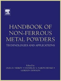 Cover image: Handbook of Non-Ferrous Metal Powders 9781856174220