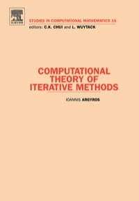 Imagen de portada: Computational Theory of Iterative Methods 9780444531629