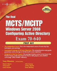 Immagine di copertina: The Real MCTS/MCITP Exam 70-640 Prep Kit 9781597492355
