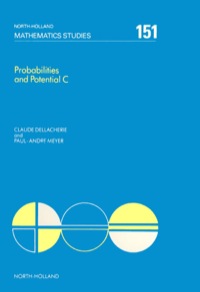 Immagine di copertina: Probabilities and Potential, C 9780444703866