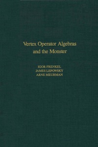 Cover image: Vertex Operator Algebras and the Monster 9780122670657