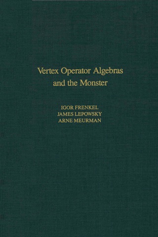 Cover image: Vertex Operator Algebras and the Monster 9780122670657