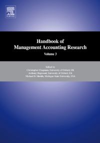 表紙画像: Handbooks of Management Accounting Research 3-Volume Set 9780080879291