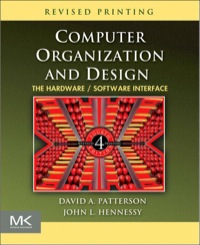 Cover image: Computer Organization and Design 4th edition 9780123747501