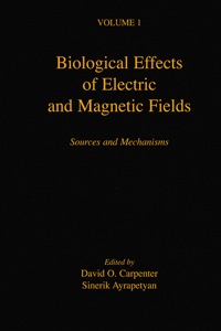 Cover image: Biological Effects of Electric and Magnetic Fields 9780121602611