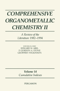 Imagen de portada: Comprehensive Organometallic Chemistry II, Volume 14 9780080423210