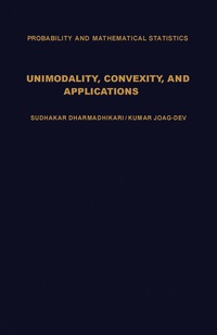 Omslagafbeelding: Unimodality, Convexity, and Applications 9780122146909