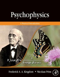 صورة الغلاف: Psychophysics: A Practical Introduction 9780123736567