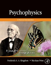 Imagen de portada: Psychophysics: A Practical Introduction 9780123736567