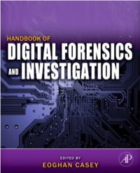 表紙画像: Handbook of Digital Forensics and Investigation 9780123742674