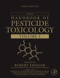 Immagine di copertina: Hayes' Handbook of Pesticide Toxicology 3rd edition 9780123743671