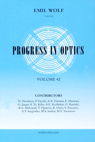 Imagen de portada: Progress in Optics 9780444509086