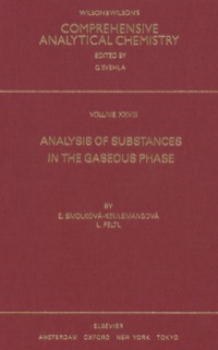 Titelbild: Analysis of Substances in the Gaseous Phase 9780444891228
