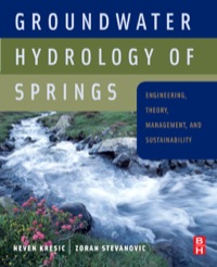 Cover image: Groundwater Hydrology of Springs 9781856175029