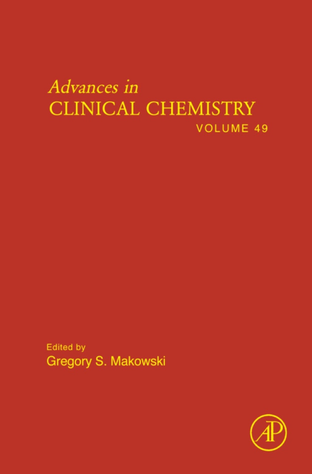 ISBN 9780123747969 product image for Advances in Clinical Chemistry (eBook) | upcitemdb.com