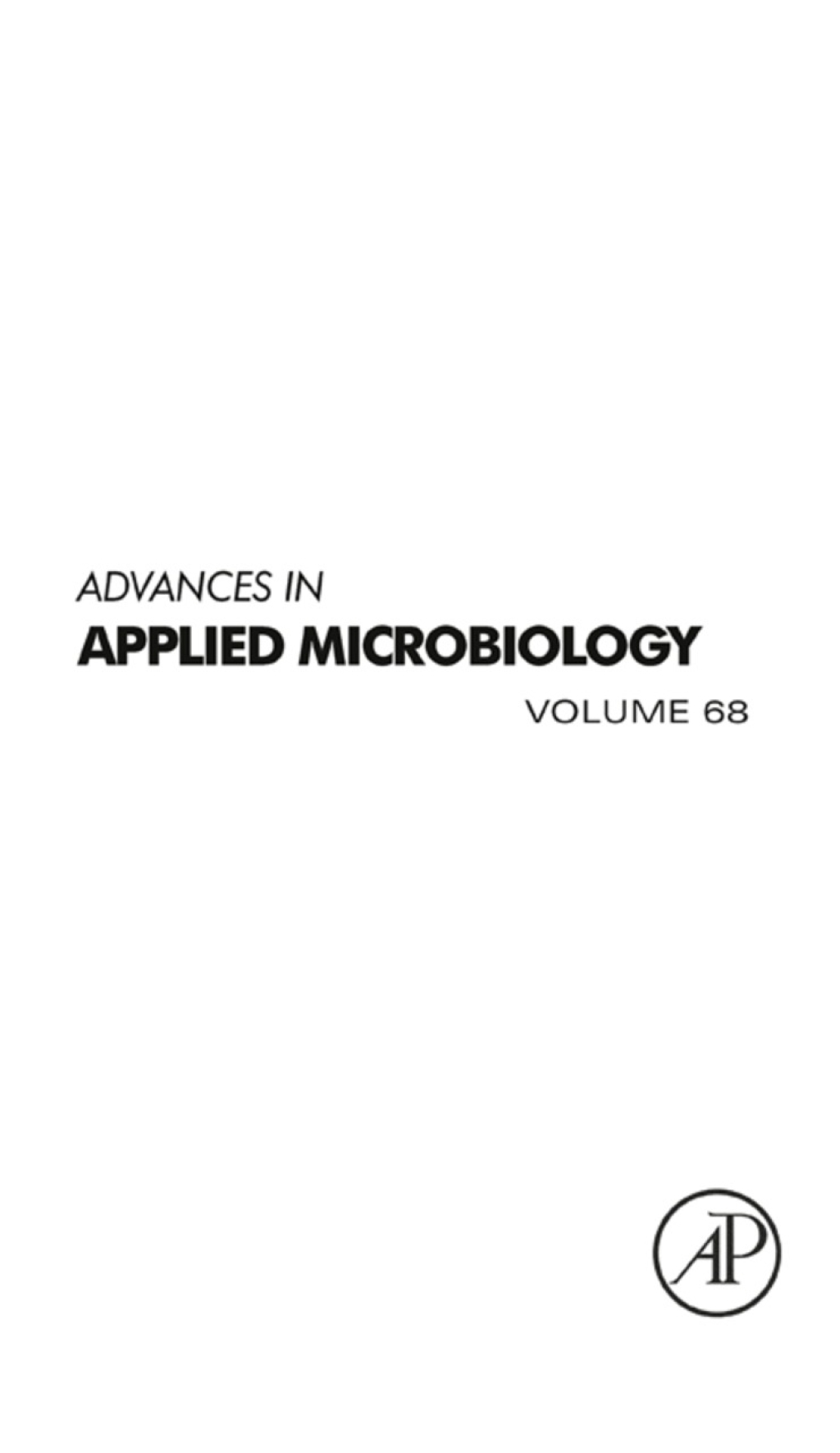 ISBN 9780123748034 product image for Advances in Applied Microbiology (eBook) | upcitemdb.com