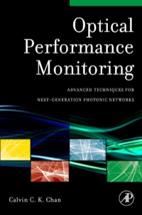 Cover image: Optical Performance Monitoring 9780123749505