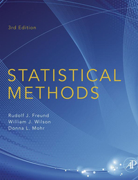Cover image: Statistical Methods 3rd edition 9780123749703