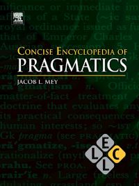 Imagen de portada: Concise Encyclopedia of Pragmatics 2nd edition 9780080962979