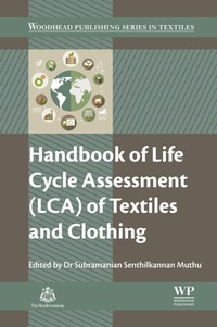 Imagen de portada: Handbook of Life Cycle Assessment (LCA) of Textiles and Clothing 9780081001691