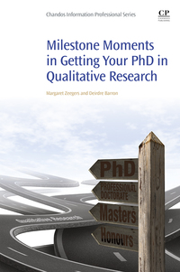 Titelbild: Milestone Moments in Getting your PhD in Qualitative Research 9780081002315